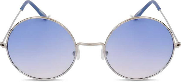 UV Protection Round Sunglasses (55 Blue)